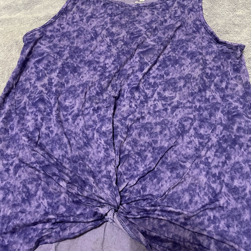 Purple crossover tank